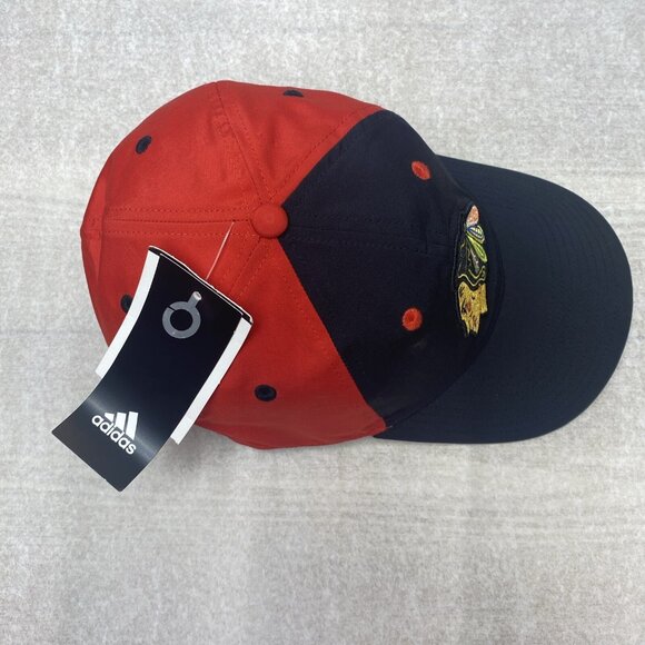 Chicago Blackhawks NHL Cap Adjustable Hat Embroidered Logo Fitted L/XL Adidas - Picture 9 of 15